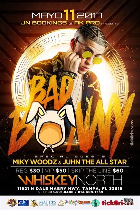 Buy bad bunny tickets from the official ticketmaster.ca site. Bad Bunny, Miky Woodz & Juhn El All Star at Whiskey North ...