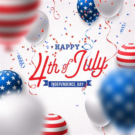 Independence day is the main us public holiday, celebrated in honor of the declaration of according to the established tradition, on the independence day of the usa, actors dressed in. Happy Independence Day of the USA Vector Illustration 346731 Vector Art at Vecteezy