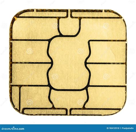 Credit Card Chip Stock Photo Image Of Gold Concept 98410918