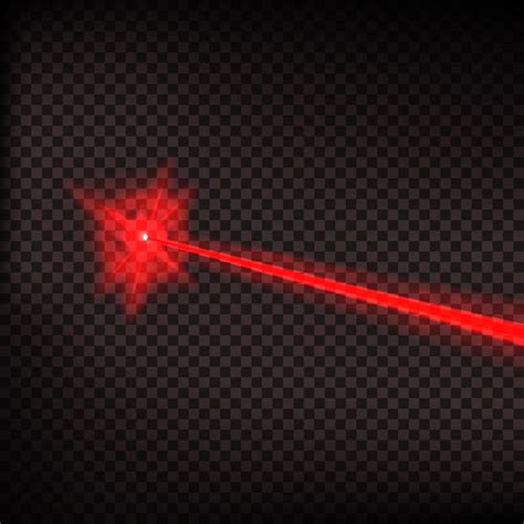 Premium Vector Red Laser Beam