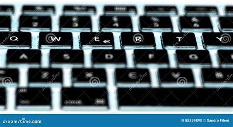 Qwerty Computer Keyboard Stock Photo Image Of Part Computer 55259890