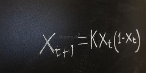 Mathematical Equations Written On A Blackboard Stock Image Image Of