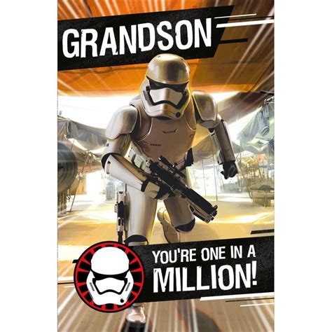 Grandson Stormtrooper Star Wars Birthday Card 488436 0 1