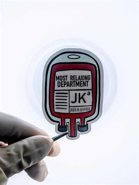 Blood Bank Transfusion Medicine Laboratory Stickers For Laptop Science