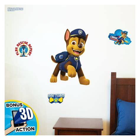 Decalcomania Nickelodeon Paw Patrol Chase Augmented Reality Wall Decal