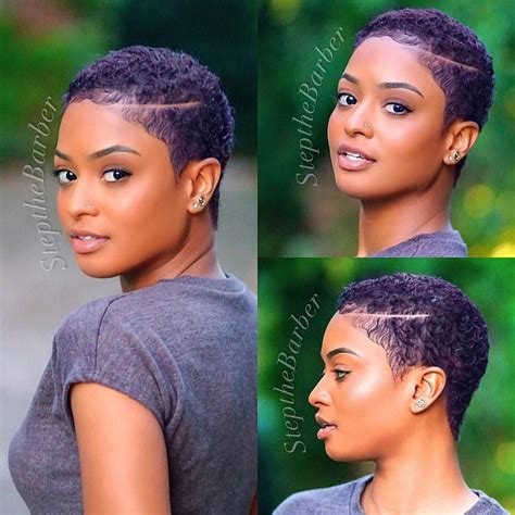 short natural haircuts for black females 2020