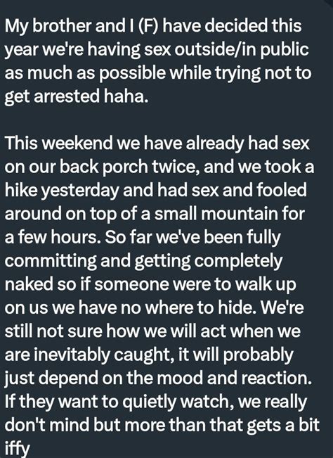 Pervconfession On Twitter She And Her Brother Like Outdoor Sex