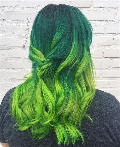 Pin By Deathbatrps On Hair Colors Green Hair Colors Green Hair