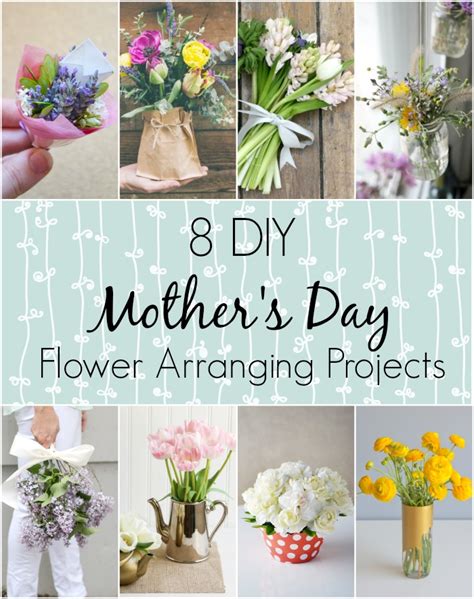 8 Diy Flower Arranging Projects For Mothers Day Wallflower Kitchen