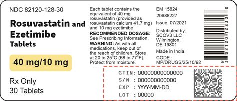 Rosuvastatin And Ezetimibe Package Insert Drugs Com