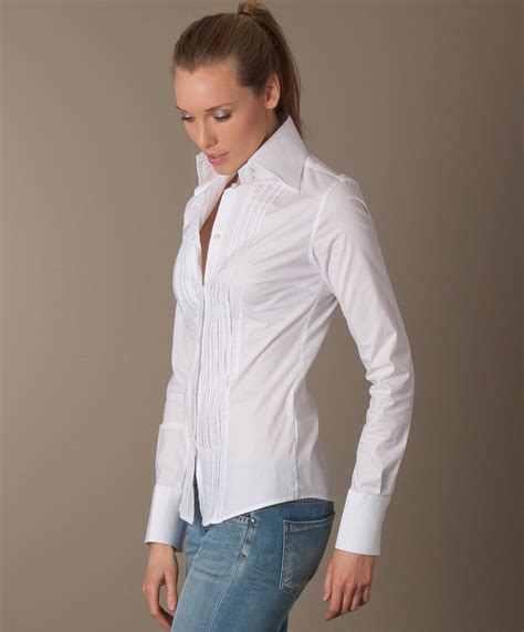 Pin By Nik On Popped Collar Collar Up High Collar Shirts Business Dress Women White Shirt