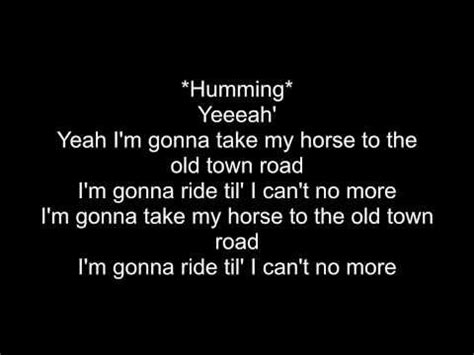 Old town road by lil nas x is the anthem of 2019 but while everybody can sing the lyrics, what do they actually mean? Old Town Road- Lil Nas x Lyrics - YouTube | Old song ...