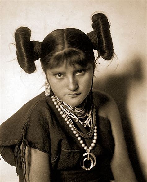 Hopi Girl Daho Mana 1902 Native American Peoples Native American Hair Native American Women