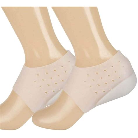 Invisible Height Increase Socks Heel Padselastic Massage Silicone Insoles Footbreathable