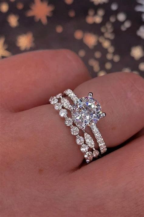 Sterling Silver White Sapphire Diamond Engagement Bridal Wedding Ring Set Walmart Com