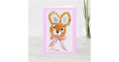 Honey Bunny Happy Birthday Cuddly Toy Card