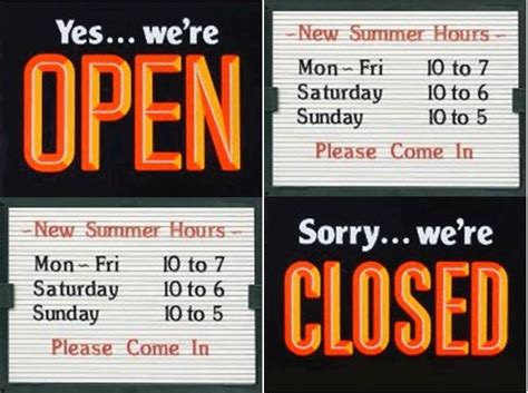 Open And Closed Slide Sign