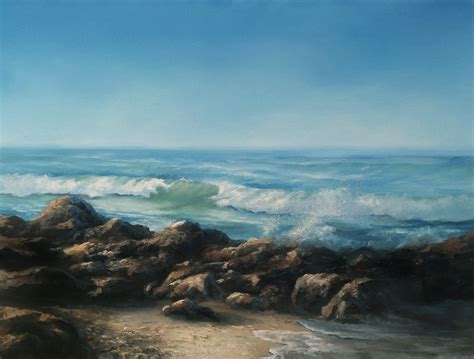 California Seascape Oil Painting By Kevin Hill Watch Short Oil