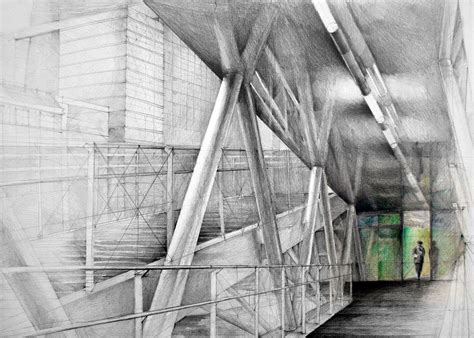 Architectural Drawings By Klara Ostaniewicz