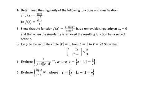 answered 1 determined the singularity of the… bartleby