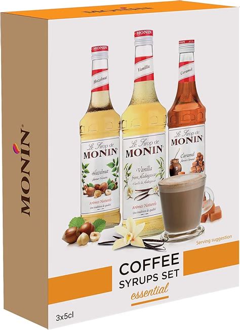 MONIN Premium Coffee Syrup Gift Set 3x5cl Amazon Co Uk Grocery