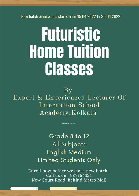 How To Design Home Tuition Posters For Tuition Classes Under 30 Minutes