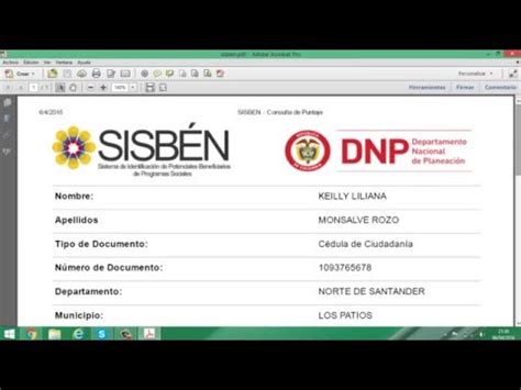 Consultar el puntaje del sisben 2021. Como consultar el puntaje del sisben Paso a paso 2016 - YouTube