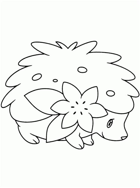 Shaymin Coloring Pages Coloring Home