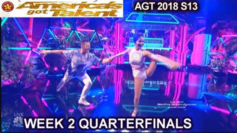 Quin And Misha Dancing Duo Great Dance Quarterfinals 2 America S Got Talent 2018 Agt Youtube