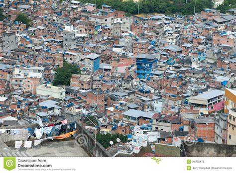 Favela In Rio De Janeiro Editorial Stock Image Image Of
