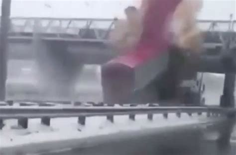 Viral Video Shows Lorry Driver In Montreal Crash Into A Bridge Travel News Travel Express