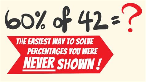 Solve Percentages In Your Head In Seconds Easy Percentage Trick