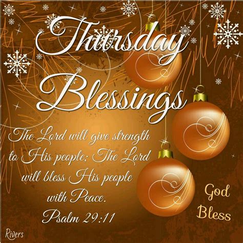 Thursday Blessings Psalm 2911 Christmas Greetings Messages