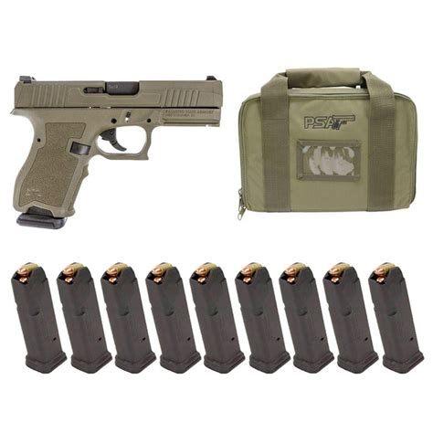 Psa Dagger Compact 9mm Pistol With Extreme Carry Cuts Sniper Green