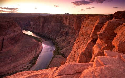 Photography Nature Landscape Canyon River Sunset Rock Wallpapers
