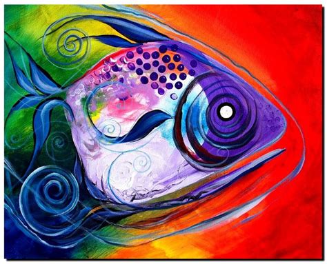 17 Best Images About Colorful Fish Art On Pinterest Stretched Canvas