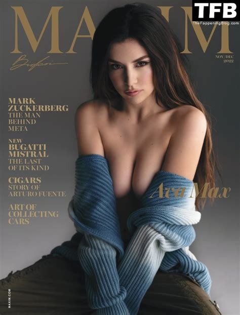 Ava Max Sexy Topless Maxim Magazine