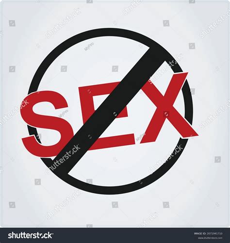 Forbidden Sex Sign Vector Illustration Stock Vector Royalty Free 2071941710 Shutterstock