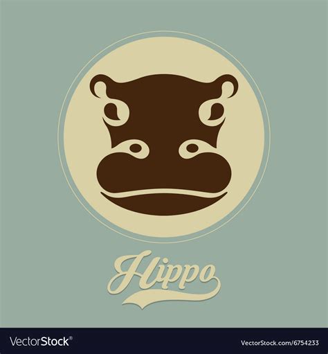 Hippo Logo Royalty Free Vector Image Vectorstock