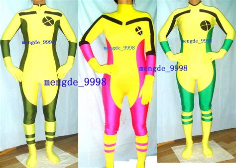 Sexy Rogue X Men Body Suit Lycra Spandex Rogue Suit Catsuit Costumes