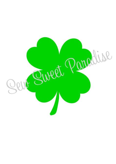 Shamrock Svg File Digital Download For Cricut And Silhouette Etsy