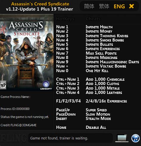 Assassin S Creed Syndicate Trainer Update Fling