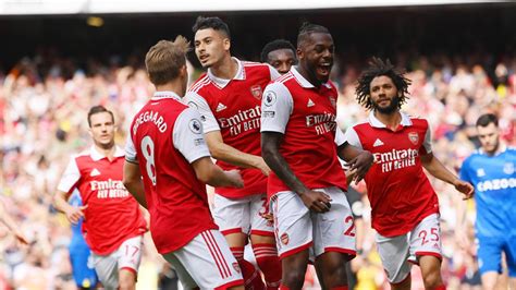 Arsenal Vs Everton Score Result As Saka And Martinelli Lead Gunners To