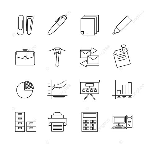 Office Activities Vector Design Images Icon Set For Office Activity