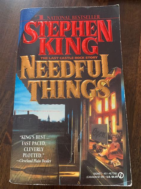 Stephen King Needful Things First Signet Horror Etsy Canada Stephen King Needful Things