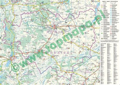 Powiat Grodziski Mapa Turystyczna 1 70 000 Mapy I Atlasy