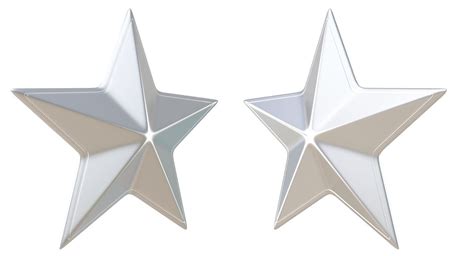 Golden Star And Silver Star 3d Model Cgtrader