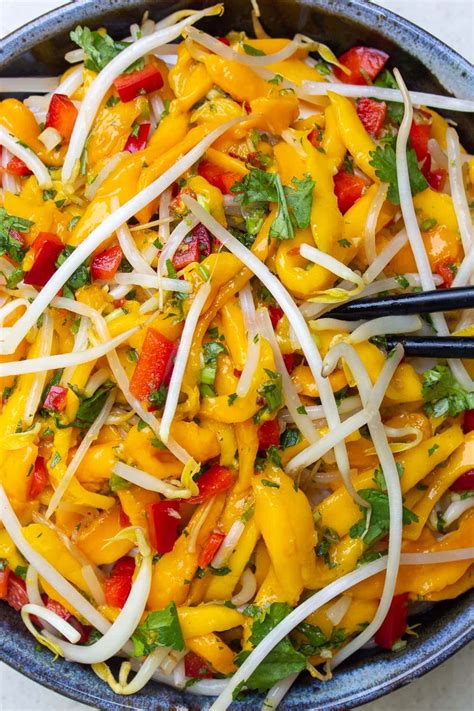 Simple Thai Mango Salad 10 Minutes Two Kooks In The Kitchen