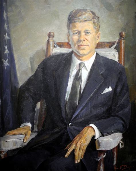 John F Kennedy Presidential Portrait By William Draper At National