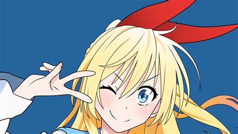 Fond Décran Illustration Blond Cheveux Longs Anime Filles Anime